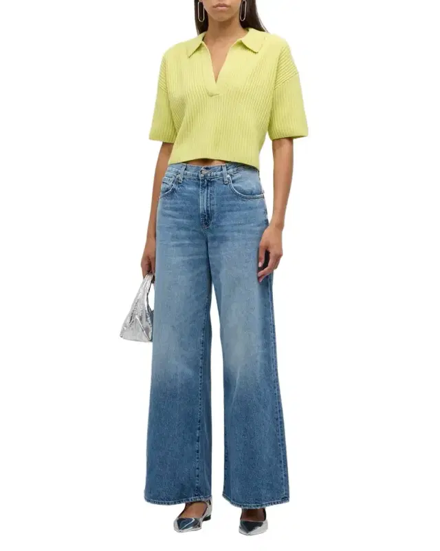TWP Tiny Dancer Wide-Leg Denim Jeans