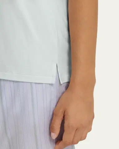 Hanro V-Neck Sleep and Lounge Cotton T-Shirt | Thumbnail 4