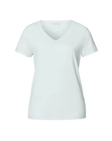 Hanro V-Neck Sleep and Lounge Cotton T-Shirt | Thumbnail 1