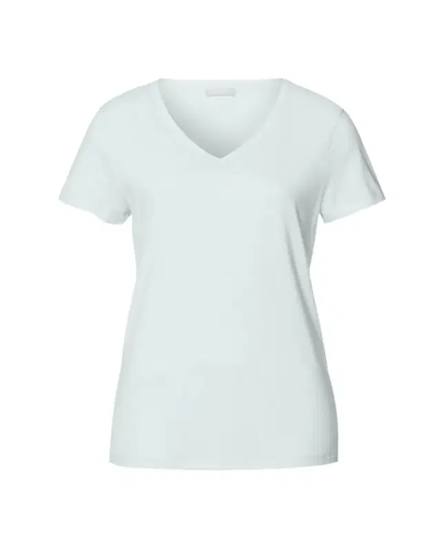 Hanro V-Neck Sleep and Lounge Cotton T-Shirt