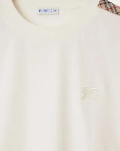 Burberry Men's Check Shoulder-Tape T-Shirt | Thumbnail 9