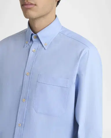 Valentino Garavani Men's Oxford Button-Collar Dress Shirt | Thumbnail 5 Valentino Garavani Men's Oxford Button-Collar Dress Shirt | Thumbnail 5