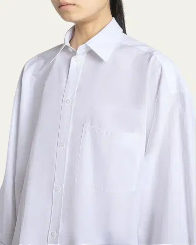 Balenciaga Knotted Cuff Poplin Blouse | Thumbnail 5 Balenciaga Knotted Cuff Poplin Blouse | Thumbnail 5