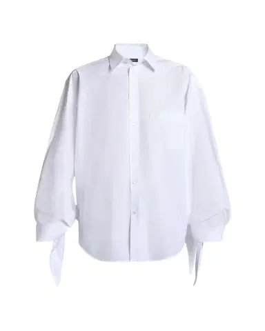 Balenciaga Knotted Cuff Poplin Blouse | Thumbnail 1 Balenciaga Knotted Cuff Poplin Blouse | Thumbnail 1
