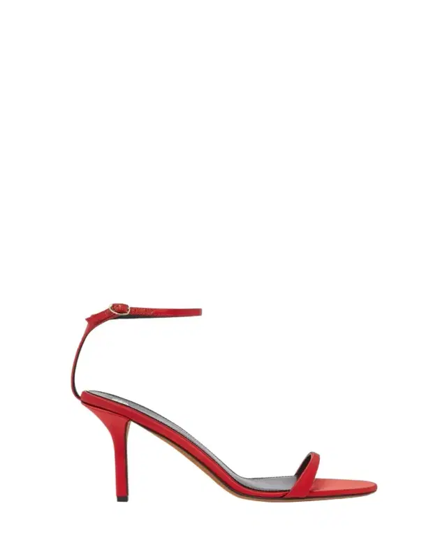 Slash Satin Ankle-Strap Sandals