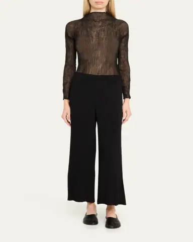 Issey Miyake Chiffon Twist Bk Wt 56 Top | Thumbnail 2 Issey Miyake Chiffon Twist Bk Wt 56 Top | Thumbnail 2
