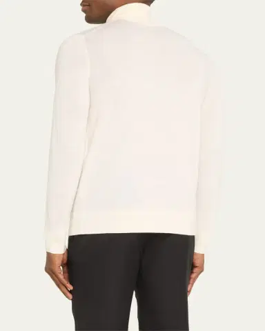 Gabriela Hearst Men's Jermaine Merino Wool Knit Turtleneck Sweater | Thumbnail 3