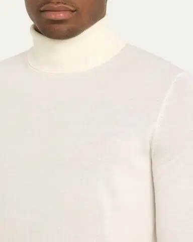 Gabriela Hearst Men's Jermaine Merino Wool Knit Turtleneck Sweater | Thumbnail 5