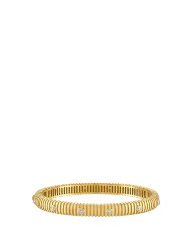 Pamela Zamore 18K Yellow Gold Clio Diamond Bangle Bracelet | Thumbnail 1