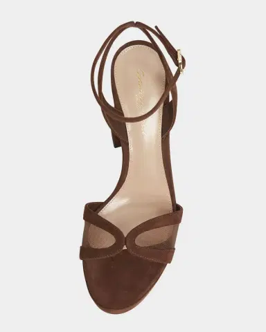 Gianvito Rossi Suede Mesh Platform Sandals | Thumbnail 6