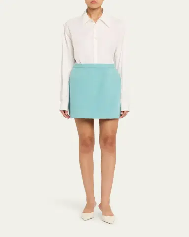 Libertine Aqua Boucle Mini Skirt | Thumbnail 2