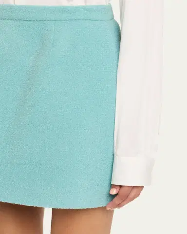 Libertine Aqua Boucle Mini Skirt | Thumbnail 5