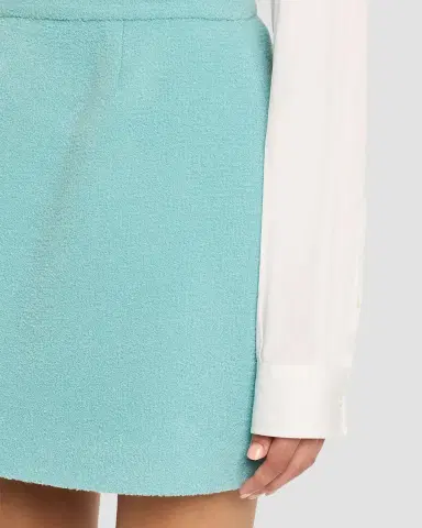 Libertine Aqua Boucle Mini Skirt | Thumbnail 9