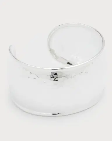 Ippolita Statement Hammered Cuff Bracelet in Sterling | Thumbnail 6 Ippolita Statement Hammered Cuff Bracelet in Sterling | Thumbnail 6