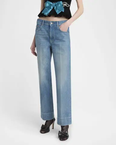 Valentino Garavani Straight Leg Denim Pants | Thumbnail 3