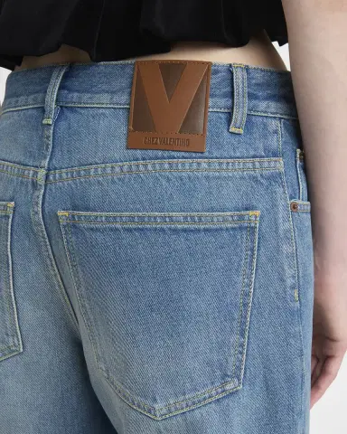 Valentino Garavani Straight Leg Denim Pants | Thumbnail 4