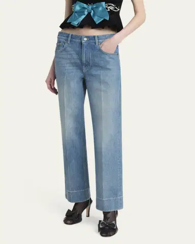 Valentino Garavani Straight Leg Denim Pants | Thumbnail 8