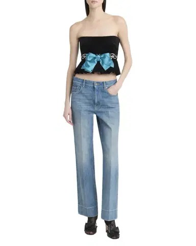 Valentino Garavani Straight Leg Denim Pants | Thumbnail 1