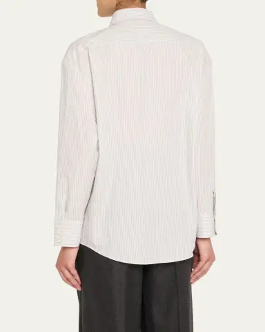 Saint Laurent Long-Sleeve Collared Button-Down Blouse | Thumbnail 7 Saint Laurent Long-Sleeve Collared Button-Down Blouse | Thumbnail 7