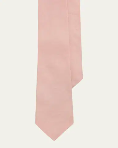 Ralph Lauren Purple Label Men's Silk-Linen Textured Tie | Thumbnail 3