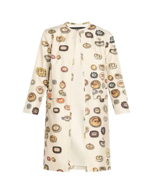Lovers Eyes Silk Duster Coat
