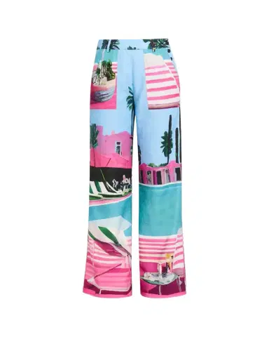 Libertine Poolside Print Straight-Leg Pants | Thumbnail 1 Libertine Poolside Print Straight-Leg Pants | Thumbnail 1