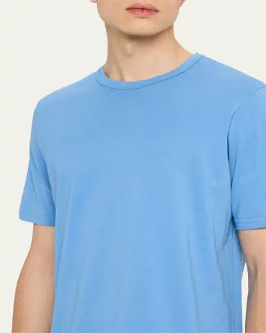 Gabriela Hearst Men's Bandeira Fine Cotton Jersey Crewneck T-Shirt | Thumbnail 2 Gabriela Hearst Men's Bandeira Fine Cotton Jersey Crewneck T-Shirt | Thumbnail 2