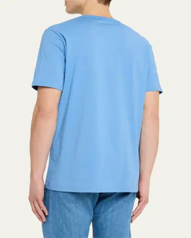 Gabriela Hearst Men's Bandeira Fine Cotton Jersey Crewneck T-Shirt | Thumbnail 3 Gabriela Hearst Men's Bandeira Fine Cotton Jersey Crewneck T-Shirt | Thumbnail 3