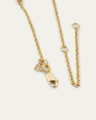Sydney Evan 14K Yellow Gold Medium Evil Eye Chain Necklace | Thumbnail 4 Sydney Evan 14K Yellow Gold Medium Evil Eye Chain Necklace | Thumbnail 4