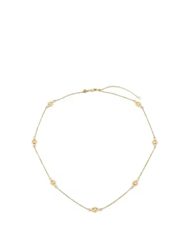 Sydney Evan 14K Yellow Gold Medium Evil Eye Chain Necklace | Thumbnail 1 Sydney Evan 14K Yellow Gold Medium Evil Eye Chain Necklace | Thumbnail 1