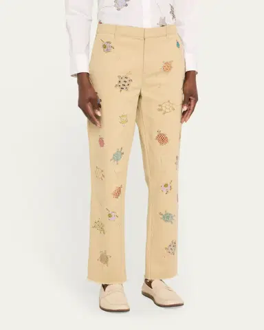Libertine Turtle Time Straight-Leg Ankle Chino Pants | Thumbnail 4