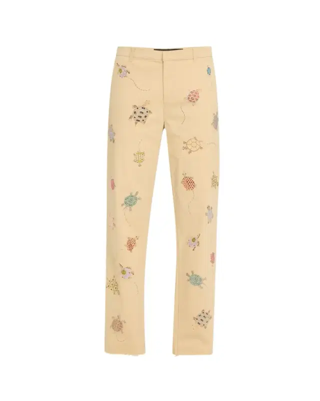 Turtle Time Straight-Leg Ankle Chino Pants