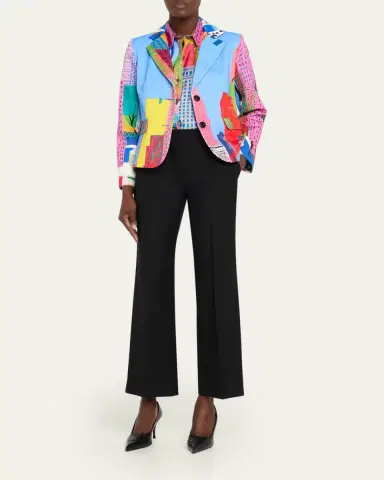 Libertine NYC Print Single-Breasted Short Jacket | Thumbnail 2 Libertine NYC Print Single-Breasted Short Jacket | Thumbnail 2