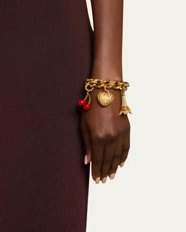 Valentino Garavani Chez Valentino Bracelet in Metal, Enamel and Swarovski Crystals | Thumbnail 2 Valentino Garavani Chez Valentino Bracelet in Metal, Enamel and Swarovski Crystals | Thumbnail 2