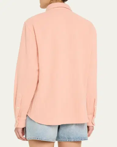 God’s True Cashmere Peach Blush Cashmere Button-Down Shirt | Thumbnail 3 God’s True Cashmere Peach Blush Cashmere Button-Down Shirt | Thumbnail 3