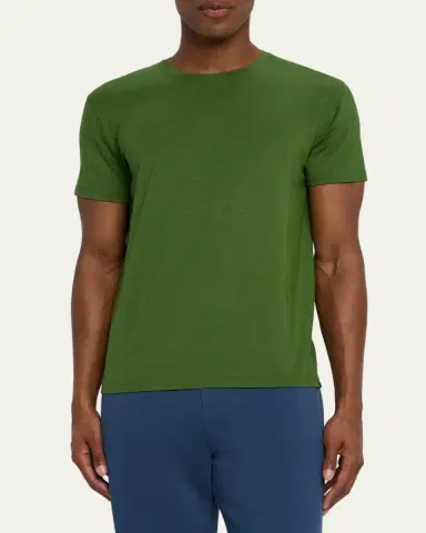 Derek Rose Basel Micro Modal Stretch Crewneck T-Shirt | Thumbnail 4