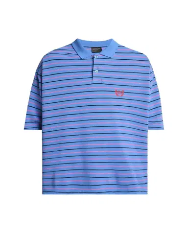 Balenciaga Men's Striped Pique Polo Shirt | Thumbnail 1