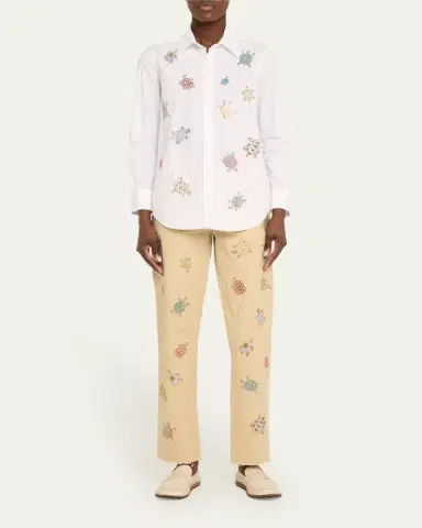 Libertine Turtle Time Embellished New Classic Shirt | Thumbnail 2 Libertine Turtle Time Embellished New Classic Shirt | Thumbnail 2