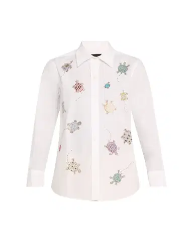 Libertine Turtle Time Embellished New Classic Shirt | Thumbnail 1 Libertine Turtle Time Embellished New Classic Shirt | Thumbnail 1