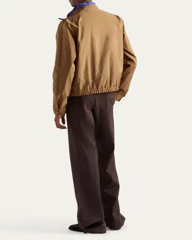 Prada Men's Re-Nylon Snap-Front Jacket | Thumbnail 2 Prada Men's Re-Nylon Snap-Front Jacket | Thumbnail 2