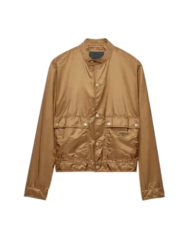 Prada Men's Re-Nylon Snap-Front Jacket | Thumbnail 1 Prada Men's Re-Nylon Snap-Front Jacket | Thumbnail 1