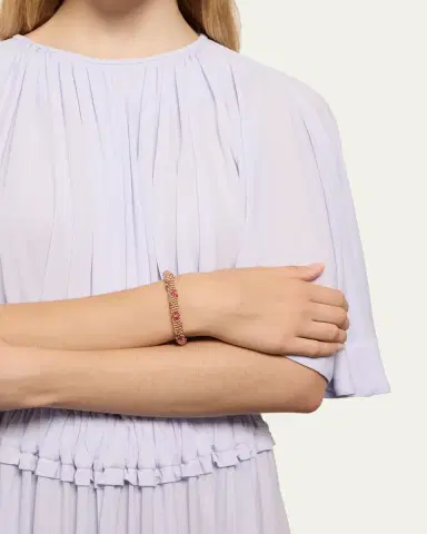 Meredith Frederick Daisy Zircon Bracelet, Pink | Thumbnail 2