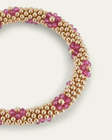 Meredith Frederick Daisy Zircon Bracelet, Pink | Thumbnail 7
