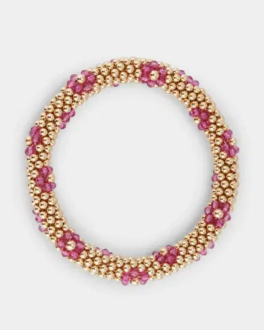 Meredith Frederick Daisy Zircon Bracelet, Pink | Thumbnail 9