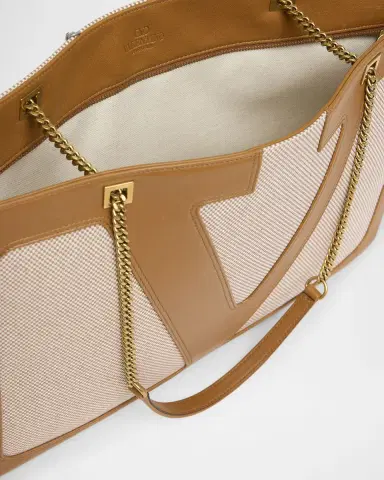 Valentino Garavani Viva Superstar Large VLOGO Canvas Tote Bag | Thumbnail 3 Valentino Garavani Viva Superstar Large VLOGO Canvas Tote Bag | Thumbnail 3