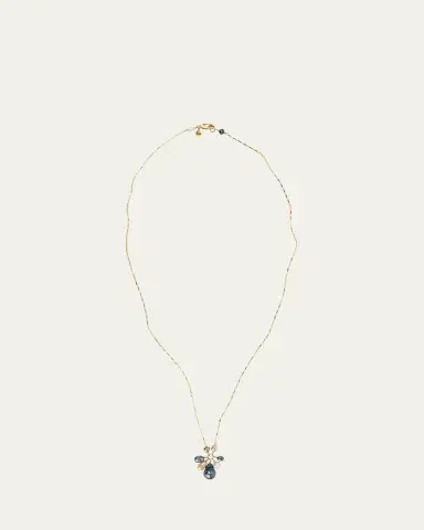 Presley Oldham Starburst Necklace with Multi Pearl Pendant, 32"L | Thumbnail 1 Presley Oldham Starburst Necklace with Multi Pearl Pendant, 32"L | Thumbnail 1