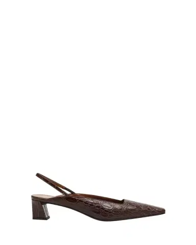 Giuseppe Zanotti Morpheus Croc-Printed Leather Slingback Pumps | Thumbnail 1