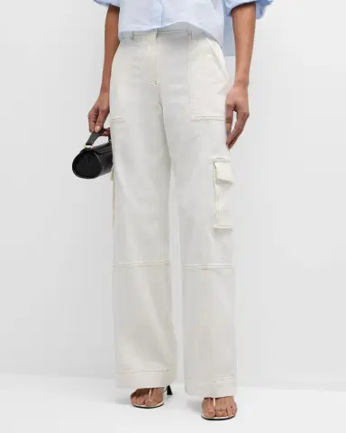 TWP Coop Cotton Twill Topstitched Cargo Pants | Thumbnail 3