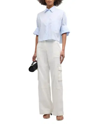 TWP Coop Cotton Twill Topstitched Cargo Pants | Thumbnail 1