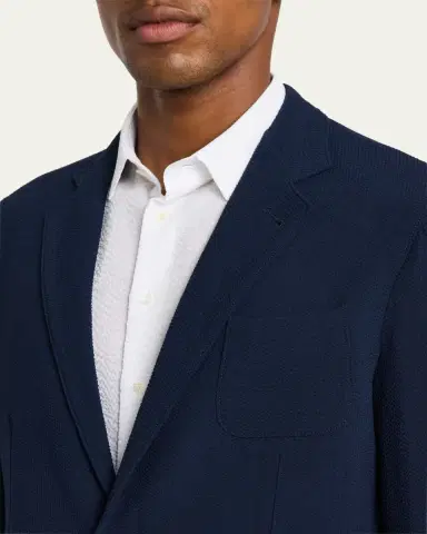 Giorgio Armani Men's Upton Seersucker Sport Coat | Thumbnail 5 Giorgio Armani Men's Upton Seersucker Sport Coat | Thumbnail 5